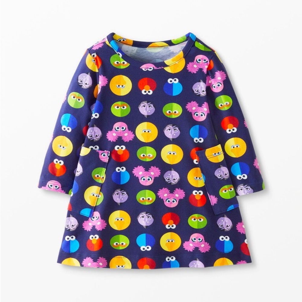 NWT Hanna Andersson Sesame Street Dress 12-18m
